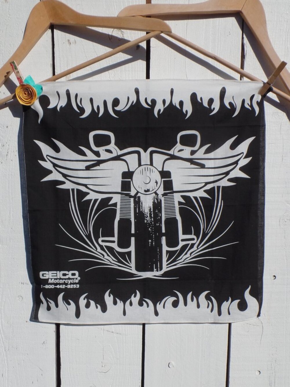 Geico Motorcycles Bandana Scarf NIP NEW